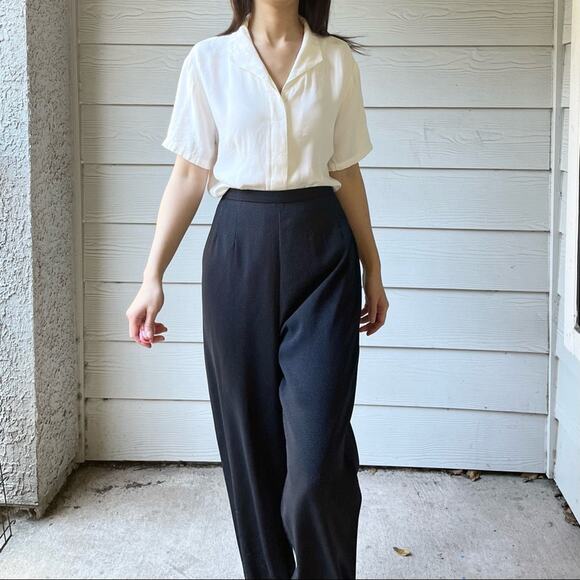 Vintage High Rise Silky Dotted Pants.--ZA1 - Picture 9 of 13